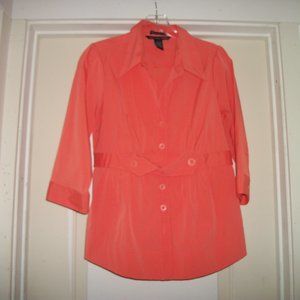 SEXY STRETCH IN TANGERINE TOP LG